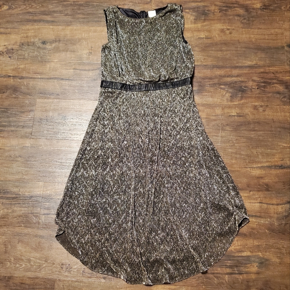 Chicos 1 Metallic Shimmer Sleeveless Dress